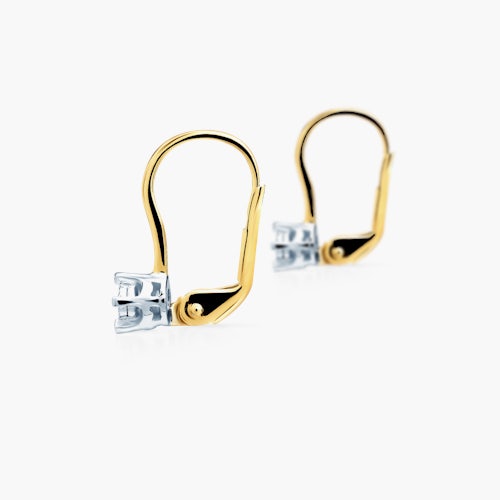 Kolczyki Savicki: złote, diamenty